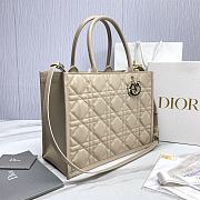 Dior Book Tote Powder Beige Macrocannage Calfskin 36.5 x 28 x 17.5 cm - 4