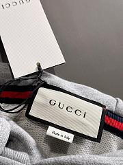 Gucci Cotton Jersey Hooded Sweatshirt Grey - 2