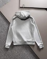 Gucci Cotton Jersey Hooded Sweatshirt Grey - 4