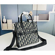 Dior Safari North-south Tote Bag Beige Black 21x23.5x7.5cm - 3