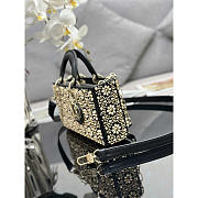 Dior Lady D-joy Gold Beaded Bag 26cm - 4