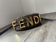 Fendi Fendigraphy Mini Brown Bag 20x13x7.5cm - 5