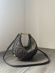 Fendi Fendigraphy Mini Brown Bag 20x13x7.5cm - 2