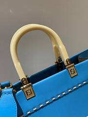 Fendi Sunshine Blue Bag Tote 35x31x17cm - 5