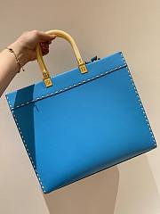 Fendi Sunshine Blue Bag Tote 35x31x17cm - 4