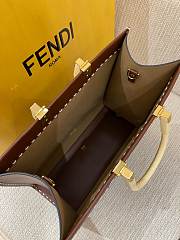 Fendi Sunshine Brown Bag Tote 35x31x17cm - 4