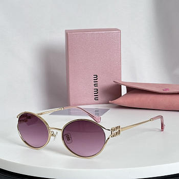 Miu Miu Logo Sunglasses Pink