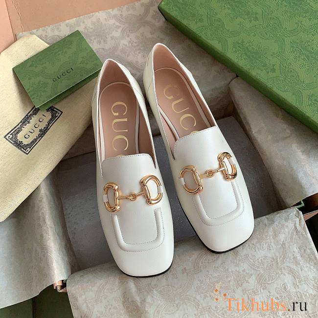 Gucci Ballet Flat With Horsebit White - 1