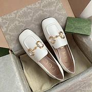 Gucci Ballet Flat With Horsebit White - 3