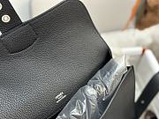 Hermes Sac A Depeches Black 21cm - 3