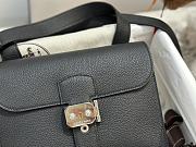 Hermes Sac A Depeches Black 21cm - 5