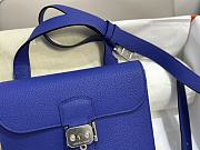 Hermes Sac A Depeches Blue 21cm - 2