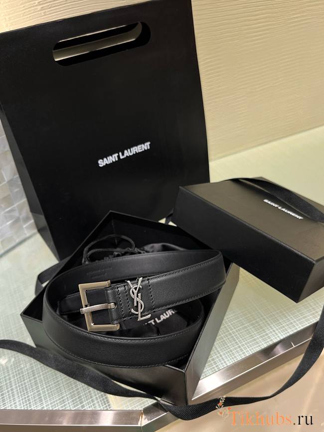 YSL Belt Silver - 1