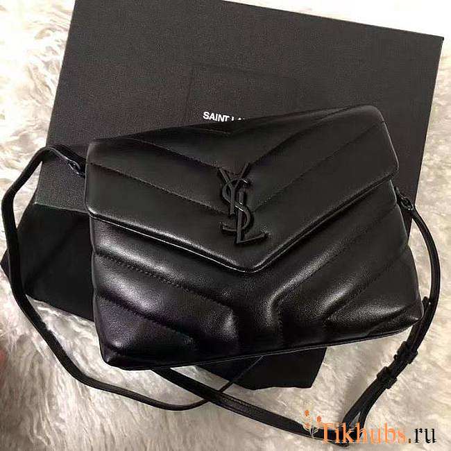 YSL Mini LouLou Toy Bag Black 20x4x14cm - 1