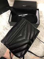 YSL Mini LouLou Toy Bag Black Gold 20x4x14cm - 3