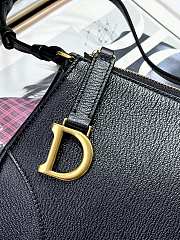 Dior Saddle Shoulder Pouch Black Goatskin 20 x 15 x 4 cm - 6