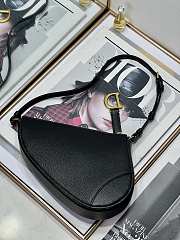 Dior Saddle Shoulder Pouch Black Goatskin 20 x 15 x 4 cm - 4