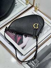 Dior Saddle Shoulder Pouch Black Goatskin 20 x 15 x 4 cm - 2