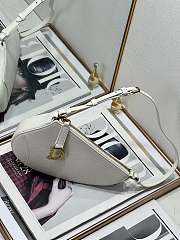 Dior Saddle Shoulder Pouch White Goatskin 20 x 15 x 4 cm - 2