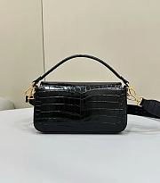 Fendi Baguette Black Crocodile Bag 27x6x16cm - 5