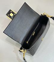 Fendi Baguette Black Crocodile Bag 27x6x16cm - 4