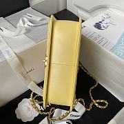 Chanel Woc Wallet On Chain Gold Small Vintage Bag Yellow 22x14.5x8cm - 6