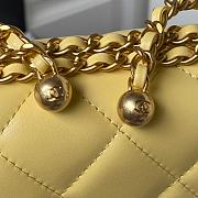 Chanel Woc Wallet On Chain Gold Small Vintage Bag Yellow 22x14.5x8cm - 3