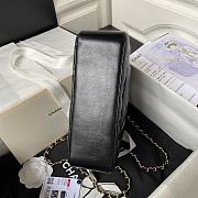 Chanel 24c Medium Flap Shoulder Bag Black 25cm - 5