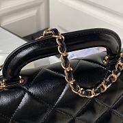 Chanel 24c Medium Flap Shoulder Bag Black 25cm - 3