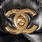 Chanel 24c Medium Flap Shoulder Bag Black 25cm - 2