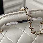 Chanel 24c Medium Flap Shoulder Bag White 25cm - 6