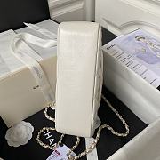 Chanel 24c Medium Flap Shoulder Bag White 25cm - 5