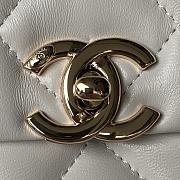 Chanel 24c Medium Flap Shoulder Bag White 25cm - 3