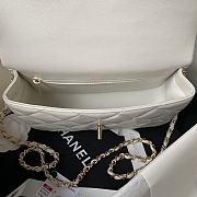 Chanel 24c Medium Flap Shoulder Bag White 25cm - 2