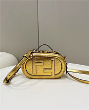 Fendi O Lock Mini Camera Case Gold Bag 21x12.5x7cm - 1