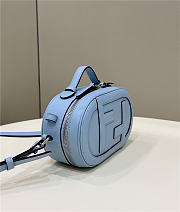 Fendi O Lock Mini Camera Case Blue Bag 21x12.5x7cm - 5