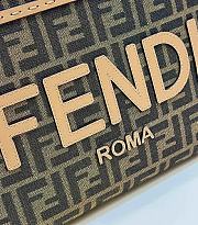 Fendi FF Jacquard Sunshine Small Top Handle Bag 25.5x22.5x12cm - 2