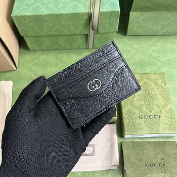 Gucci GG Plaque Card Case 10x7cm