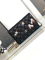 Chanel 24c Wallet On Chain WOC Black 19cm - 1