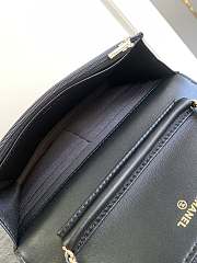 Chanel 24c Wallet On Chain WOC Black 19cm - 5