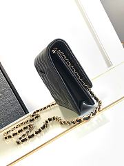 Chanel 24c Wallet On Chain WOC Black 19cm - 3