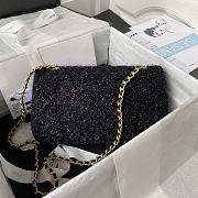 Chanel Medium Flap Bag Black 25cm - 5