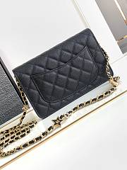 Chanel Wallet On Chain Woc Black Caviar 19cm - 5