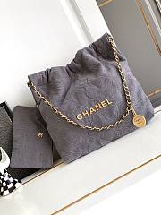 Chanel Handbag 22 Grey 35x37x7cm - 1