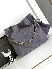 Chanel Handbag 22 Grey 35x37x7cm - 3