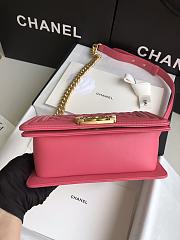 Chanel Leboy Bag Small Pink Lambskin Gold 20cm - 4