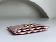 Chanel 19 Card Holder Pink 7.5 × 11.2 × 0.5 cm - 3