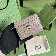 Gucci Marmont Wallet Rose 11.5x8.5x3cm - 1