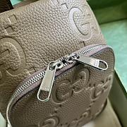 Gucci Jumbo GG Crossbody Bag Beige 19x29x7cm - 6