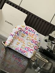 Chanel Sequins White Bag 16x7x16cm - 5